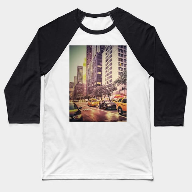 Turtle Bay, Manhattan, New York City Baseball T-Shirt by eleonoraingrid